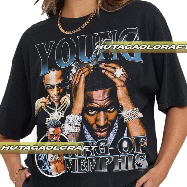 Limited Young Dolph King Of Memphis Vintage T-Shirt, Unisex T-Shirt-image