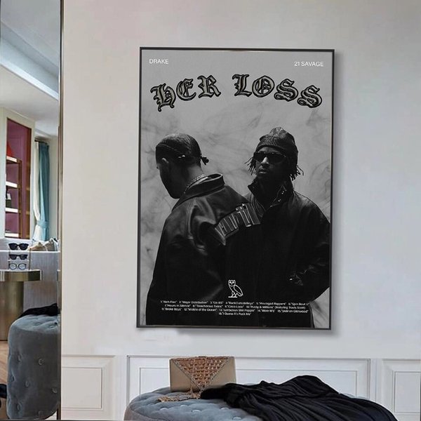 Drake & 21 Savage Her Loss Album Cover Poster-image