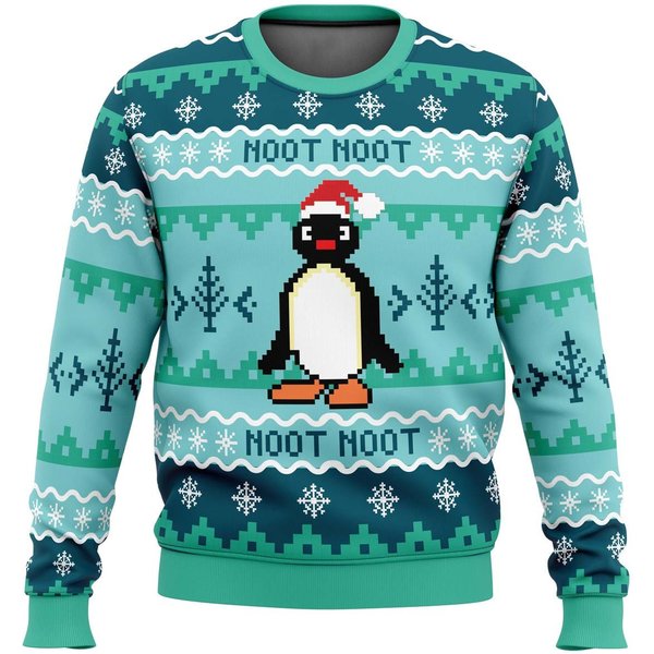 Noot Noot Pingu Meme Ugly Christmas Sweater-image