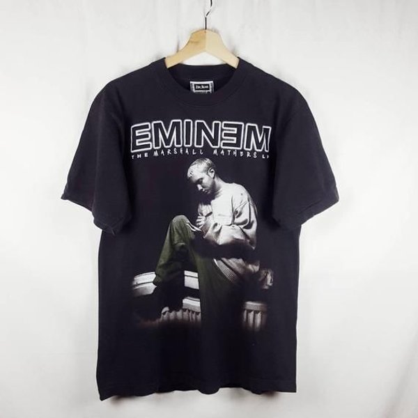 Eminem Black Short Sleeve Cotton T-Shirt Unisex-image