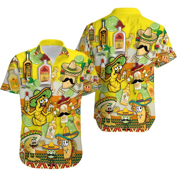 Tacos Tequila Hawaiian Shirt-image
