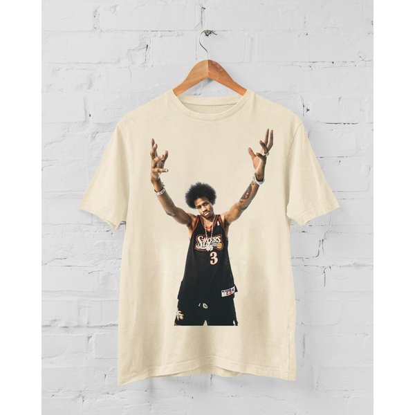 Allen Iverson T-Shirt, Vintage 90S Basketball Kobe Bryant, Allen Iverson Graphic Tee-image