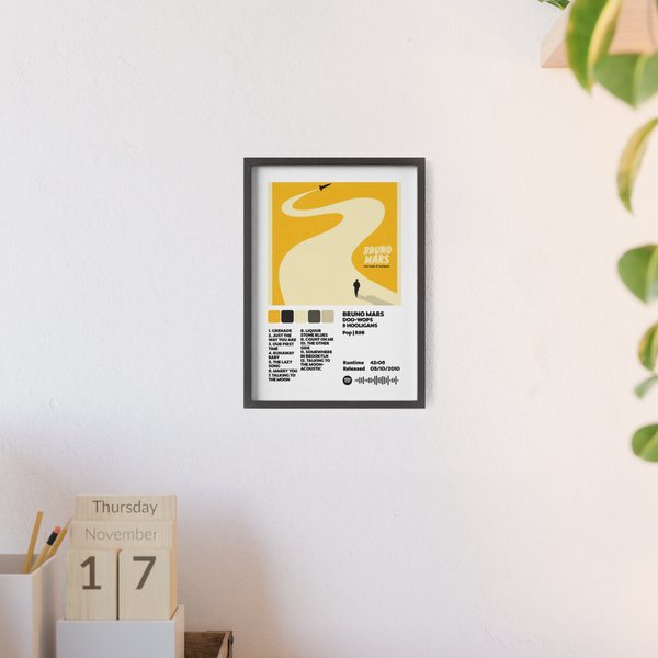Doo-Wops & Hooligans - Bruno Mars Framed Poster-image
