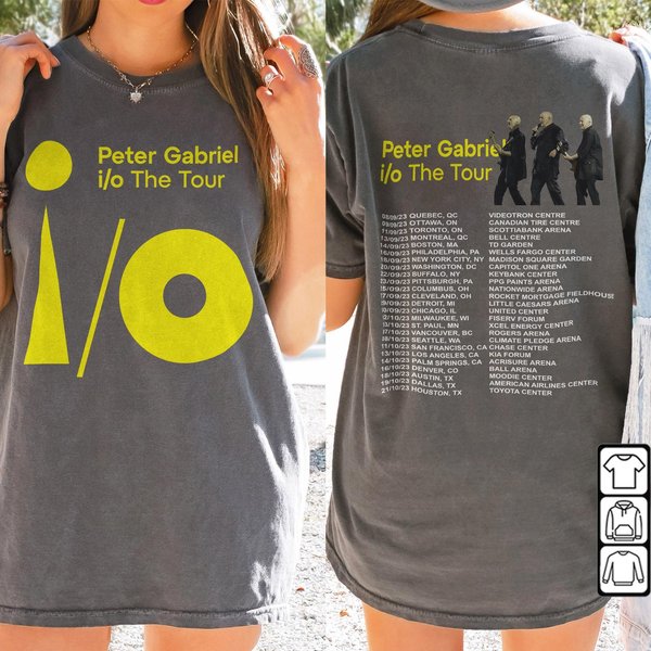 Peter Gabriel 73Rd Anniversary 1950-2023 Tour Shirt, Io The Tour Music Shirt-image