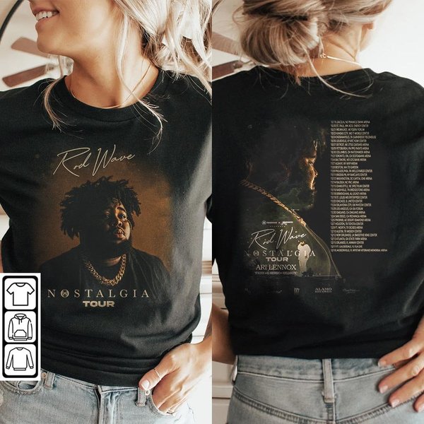 Rod Wave Nostalgia 90S Rap Music Shirt 2 Sides-image
