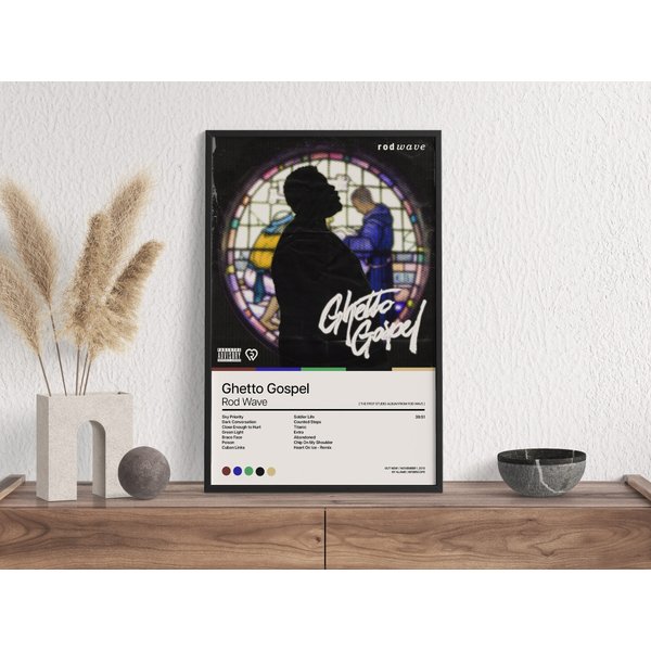 Rod Wave - Ghetto Gospel - Poster Print - Wall Art-image