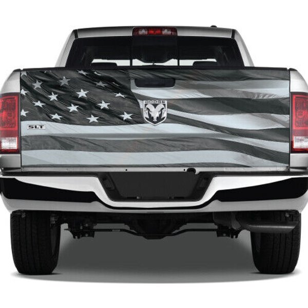 American Flag Tailgate Wrap Truck Bed Decal-image