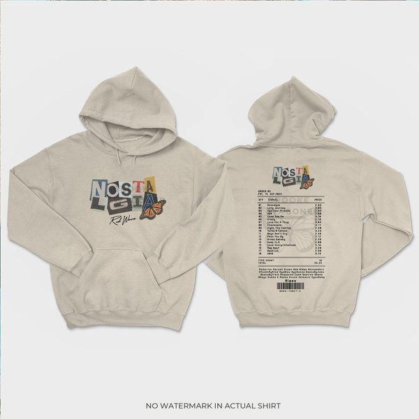 Nostalgia Tracklist Aesthetic Shirt, Rod Wave Tour Hoodie