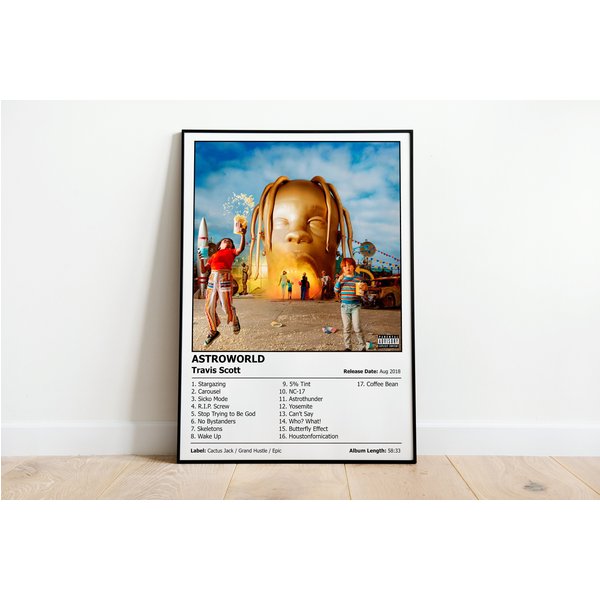 Travis - Astroworld - Album Cover Print Poster-image