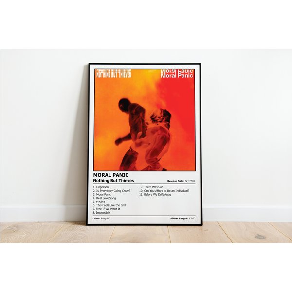 Nothing But Thieves - Moral Panic - Album Cover Print Poster-image