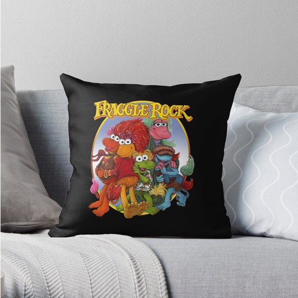 Fraggle Rock 80S Vintage Band Throw Pillow-image