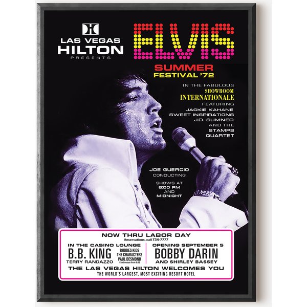Elvis Presley 1972 Las Vegas Show Poster-image