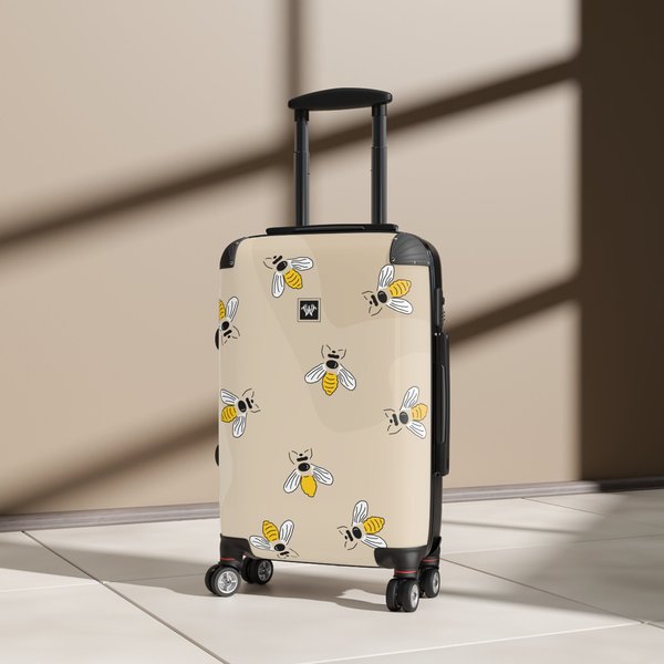 Honey Bees Suitcase, Honey Bee Cabin Bag-image