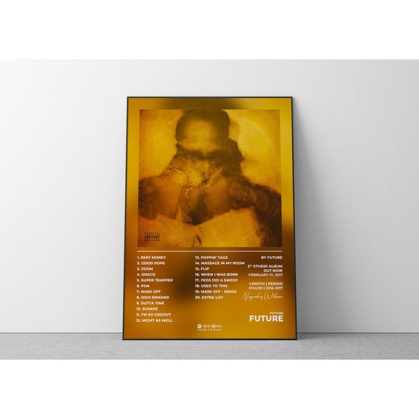 Future Album Poster Future Of Future - Trendy Rap Album Decor-image