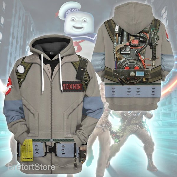 Ghostbusters 1984 Full Over Print 3D Hoodie | Ghostbusters Cosplay-image
