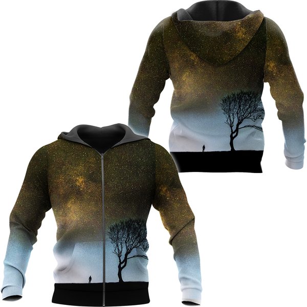 Space Zip-Up Nature Hoodie-image