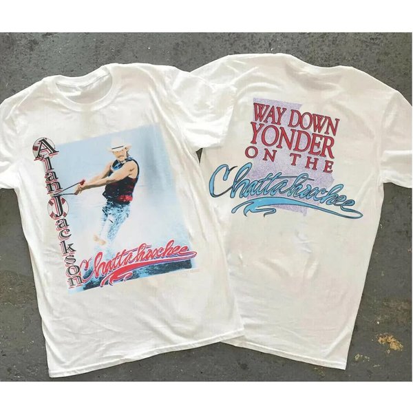 Alan Jackson Shirt ,Way Down Yonder On The Chattahoochee Shirt, Alan Jackson Tour Shirt-image