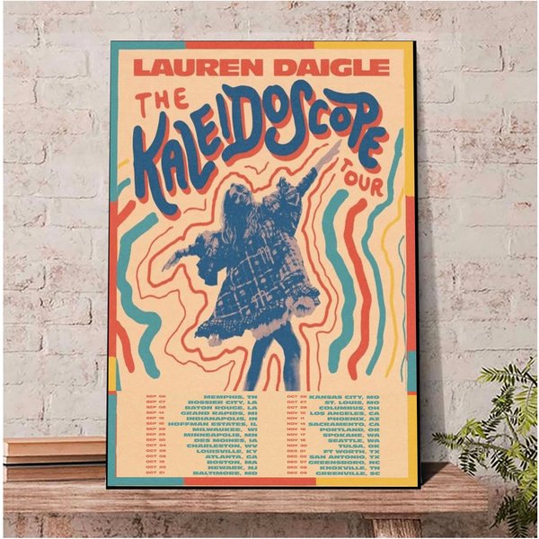Lauren Daigle 2023 Tour Thank God I Do Poster, Poster Concert Wall Art 2023 Tour Lauren Daigle-image