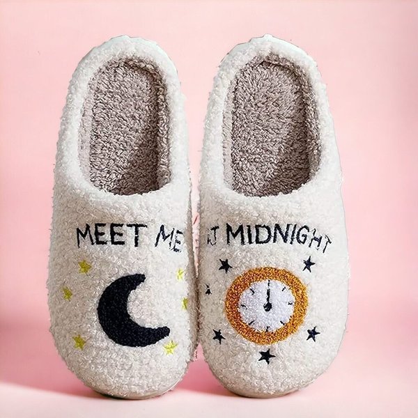 Meet Me At Midnight Slippers For Swifites Gift-image