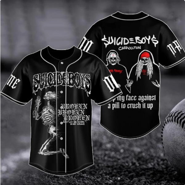Suicideboys Grey Day Tour 2023 Baseball Jersey, Suicideboys Baseball Jersey
