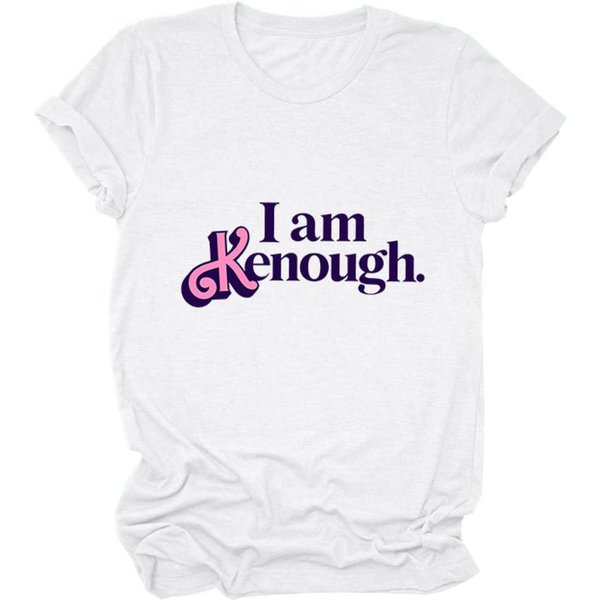 I Am Enough T-Shirt Letter Printed Shirts-image
