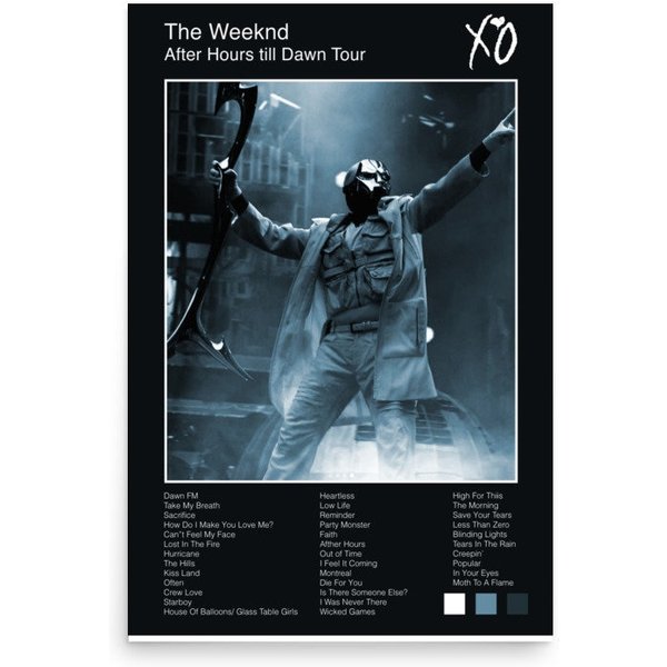Weeknds After Hours Till Dawn Poster-image