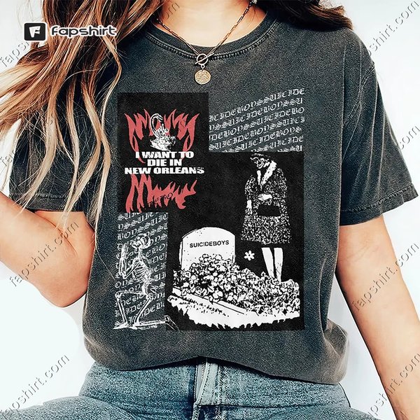 Suicideboys Shirt, Suicideboy Vintage Unisex Tee-image