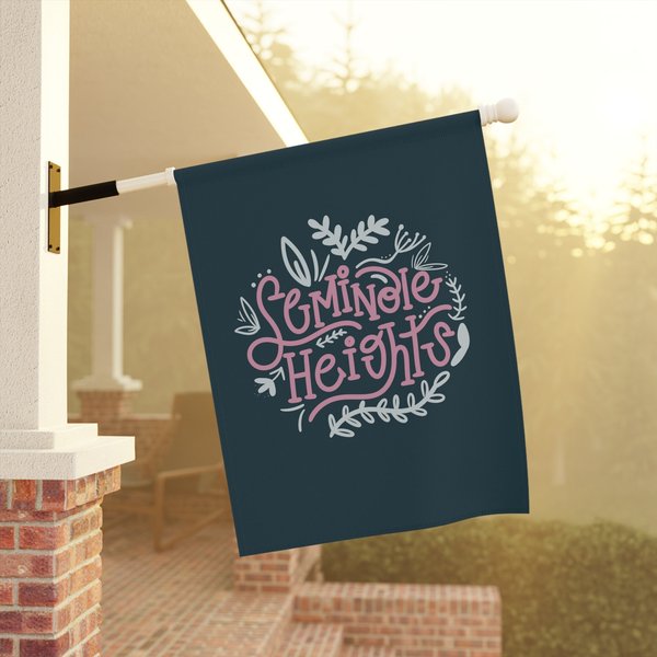 Seminole Heights Floral House Flag-image