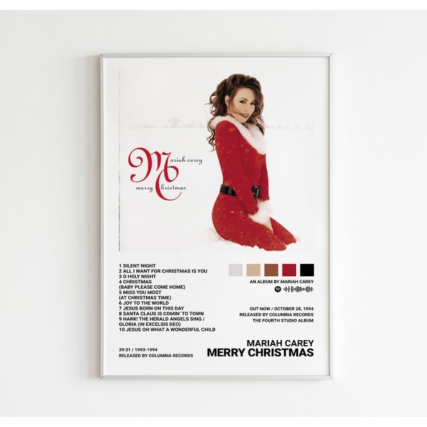 Mariah Carey - Merry Christmas Poster / Album Cover Poster-image