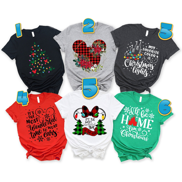 Magical Vacation Christmas Group Castle Christmas Family Matching Custom T-Shirt-image
