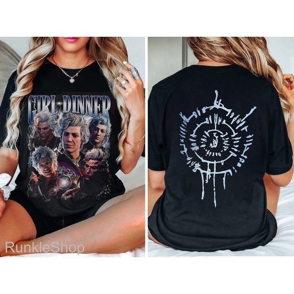 Astarion Baldurs Gate 3 Girl Dinner Vintage T-Shirt-image