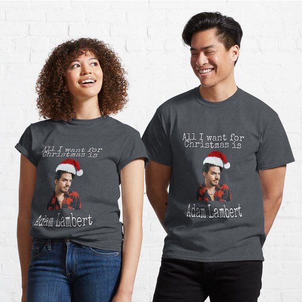 Adam Lambert Christmas Classic T-Shirt-image