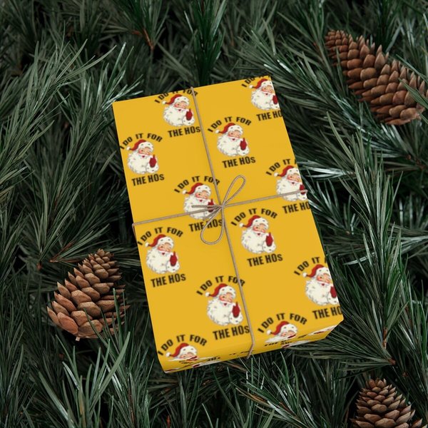I Do It For The Hos Funny Wrapping Paper, Gag Gifts, The Office Wrapping Paper, Christmas Gifts, Christmas,gift Wrap