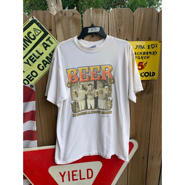 Vintage 90S The Three Stooges Beer T-Shirt-image