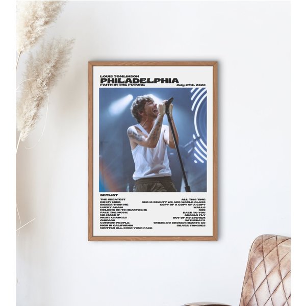 Louis Tomlinson Faith In The Future World Tour Philadelphia Poster-image