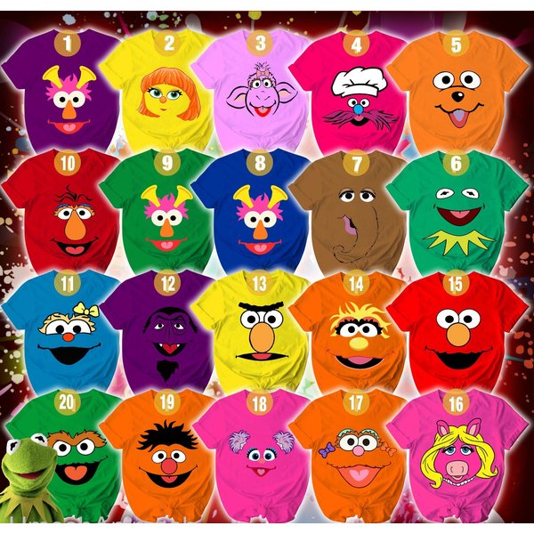Muppet Show Halloween Costume T-Shirt, Group Family Halloween-image
