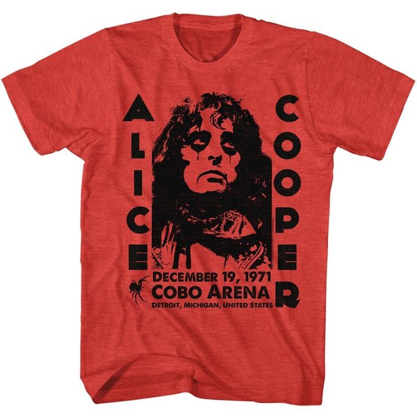 Alice Cooper Cobo Arena Heather Red Shirts-image