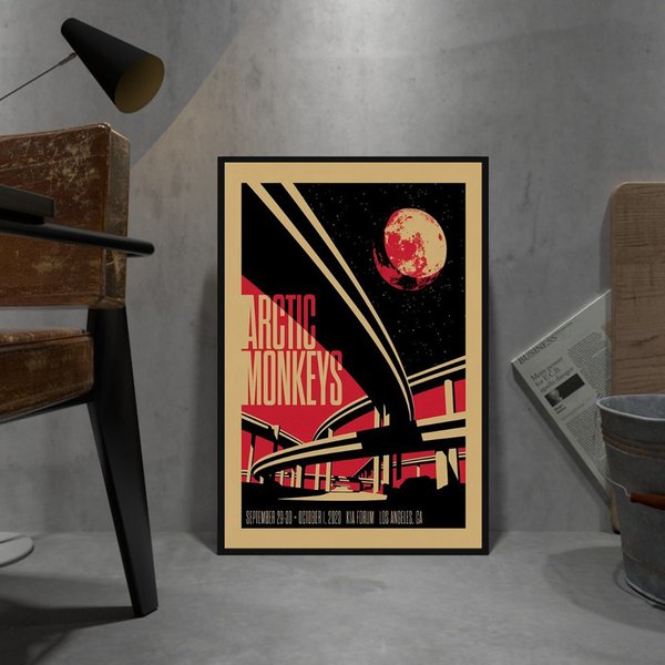 Arctic Monkeys Oct 2023 Tour Los Angeles Ca Poster 2023-image