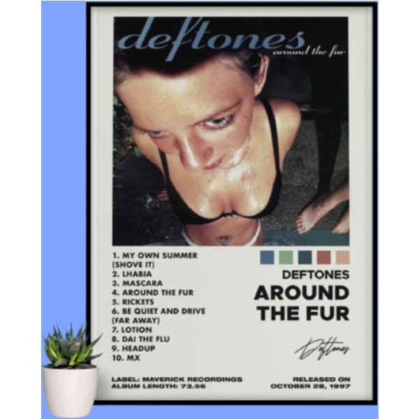 Deftone Poster, Aesthetic Music Poster, Vintage Rock Poster-image