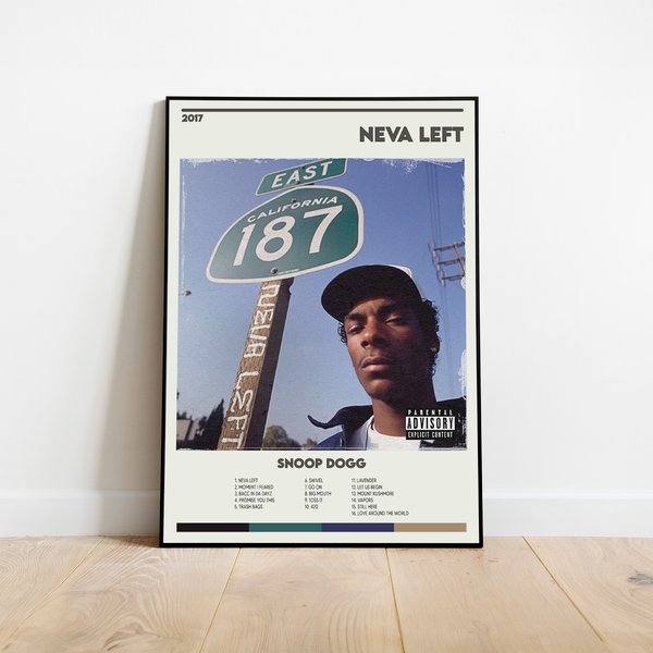 Snoop Dogg - Neva Left Album Cover Poster-image