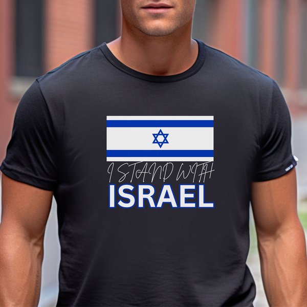 Stand With Israel T-Shirt, Israeli Flag Tee, Solidarity Support, Proud Nation Shirt-image