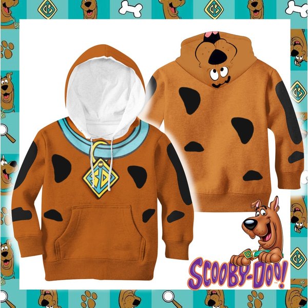 Scooby-Doo Dog Inspired Costume Hoodie, Shirt Scooby Doo 3D Hoodie-image