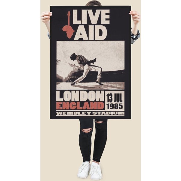 Queen - Live Aid / Premium Aesthetic Poster-image