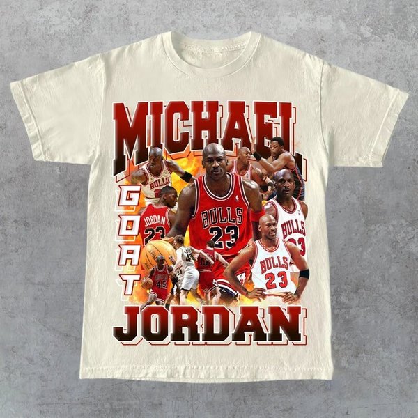 Vintage 90s Basketball Bootleg Style Shirt, Michael Jordan Graphic Tee