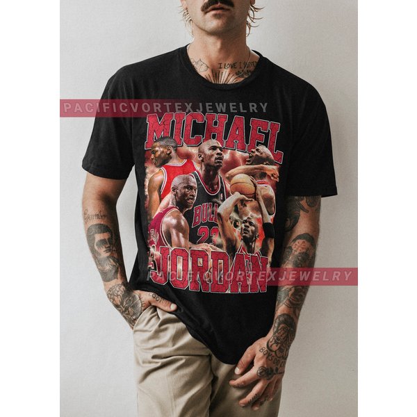 Vintage 90S Graphic Style Michael Jordan T-Shirt, Michael Jordan Shirt-image