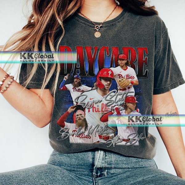 Vintage 90S Daycare Baseball Shirt, Bryson Stott Alec Bohm Brandon Marsh-image