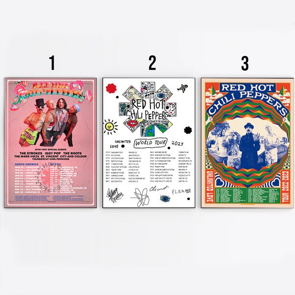 Red Hot Chili Peppers Unlimited Love Tour 2022-2023 Poster-image