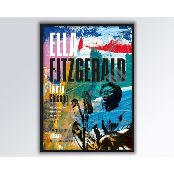 Ella Fitzgerald Live In Chicago Reimagined Poster-image