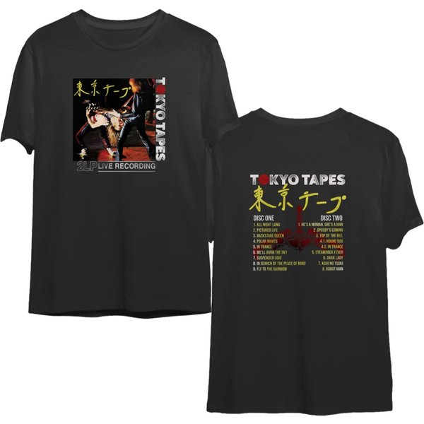 Scorpions Tokyo Tapes Album Cover Rock And Roll Music Shirt-image