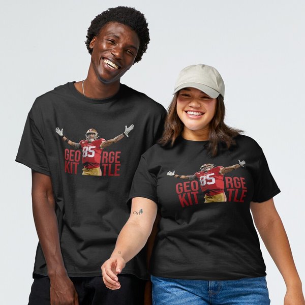 George Kittle Classic T-Shirt, George Kittle Vintage 90S Graphic Style T-Shirt-image